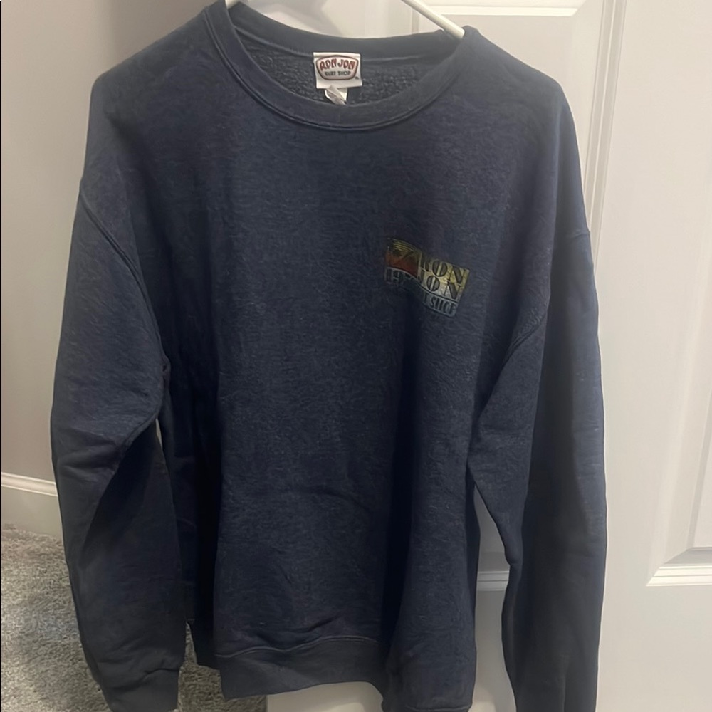 Navy Blue Crewneck Sweater Ron Jon